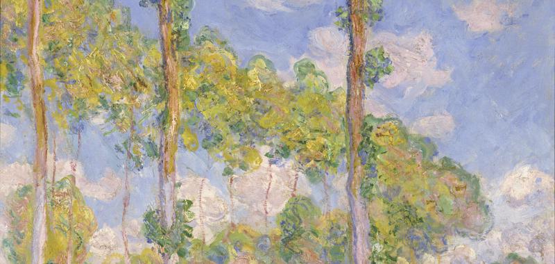 Poplars in the Sun, Monet